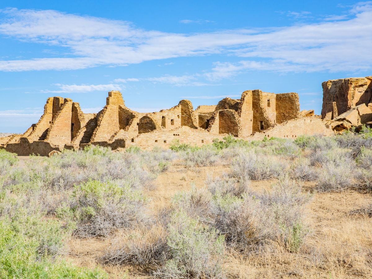 Pueblo Bonito ruins at Chaco Culture National Historical Park